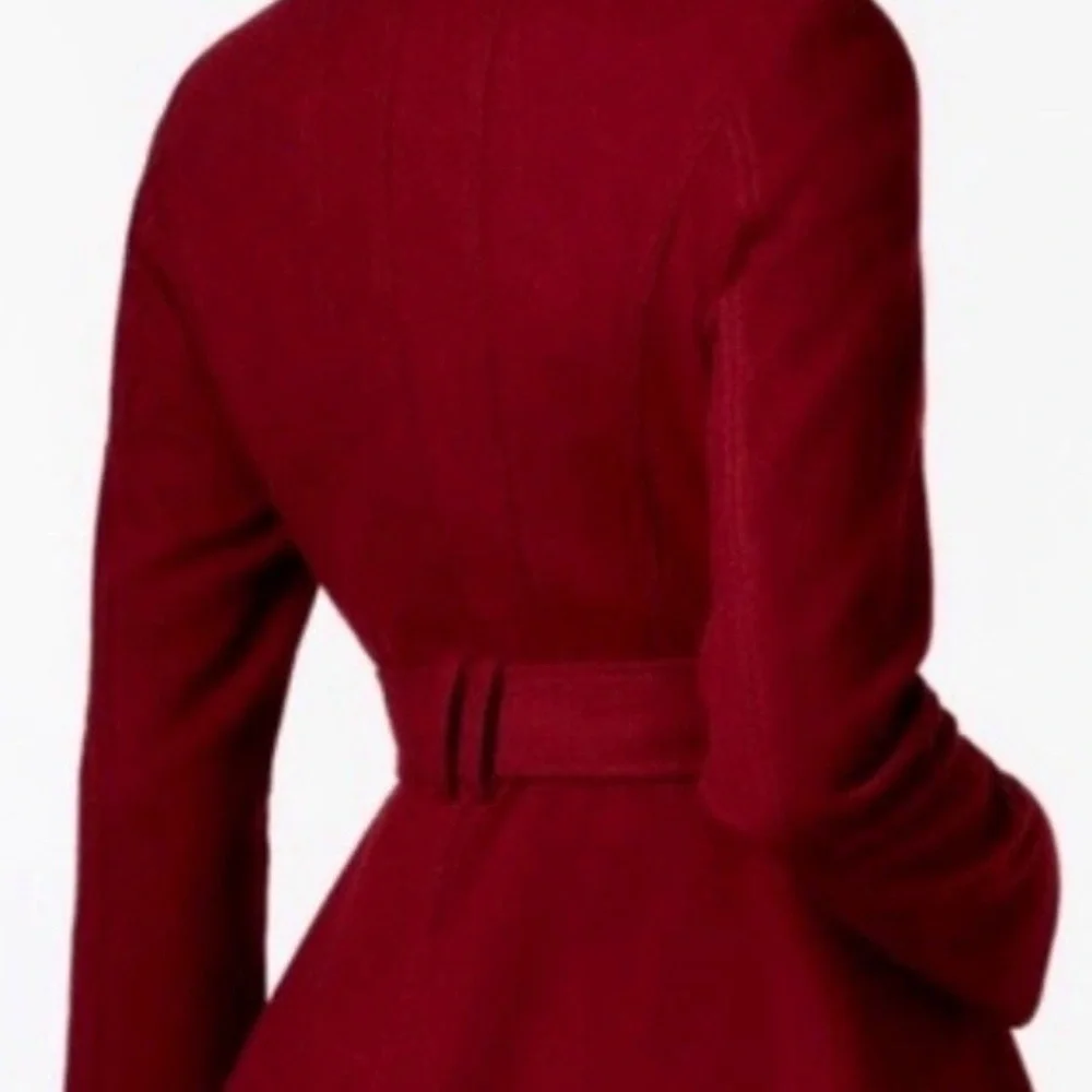 INC International Concepts
I.N.C. Skirted Peacoat Burgundy - Picture 3 of 9